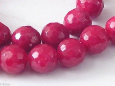 2 PIETRE IN  RADICE DI RUBINO SFACCETTATE TONDE DA 10  MM 