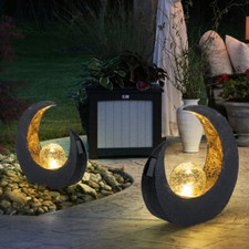 2x LED Solare Luci Bocca