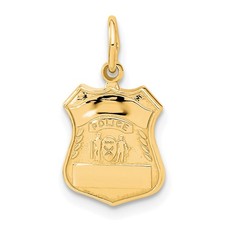 14k Yellow Gold Police Badge