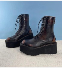 Scarpe donna alte corte lucide