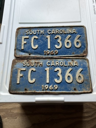 Lotto set targa carolina del - set,