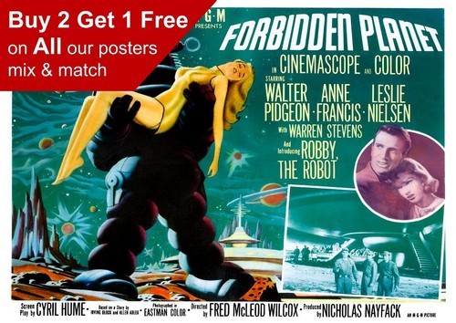 Forbidden planet poster - planet,