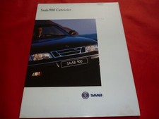 SAAB 900 Cabriolet S SE depliant brochure depliant folleto del 1995