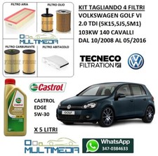 KIT TAGLIANDO FILTRI OLIO