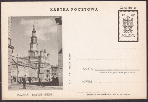 Polonia 1961 205c 3 carte - polonia,