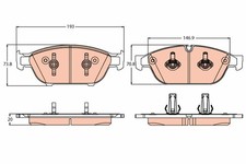 TRW GDB2113 Pastiglie Freno