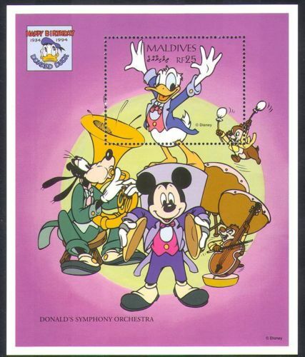 Maldive 1995 disney paperino - 1995,