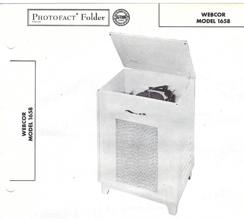 1956 webcor 1658 giradischi - webcor,