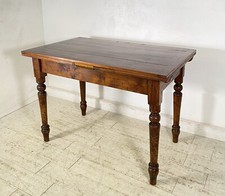 ANTICO TAVOLO PRANZO ALLUNGABILE A TIRO LEGNO 1800 LUIGI FILIPPO TABLE ROCCHETTO