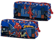 IDEA REGALO SCUOLA BUSTINA/ASTUCCIO 1 ZIP SPIDERMAN 21X8X4