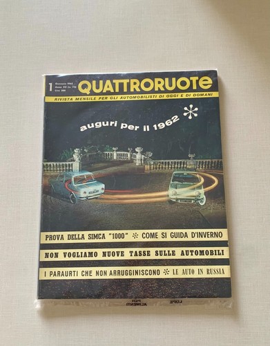 Quattroruote gennaio 1962 - quattroruote,