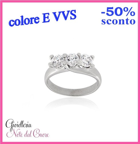 Anello trilogy oro - anello, bianco