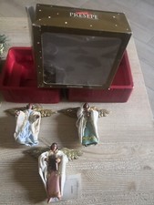 Il Mondo Del Presepe Napoletano Deagostini,pastori Set 3 Angeli In Terracotta