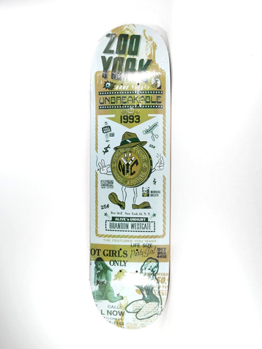 Vintage skateboard deck zoo - vintage,