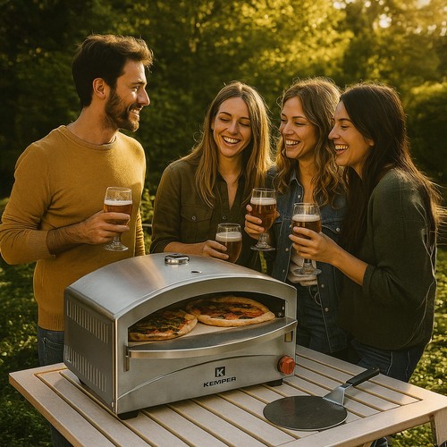 Forno pizza gas inox - a,