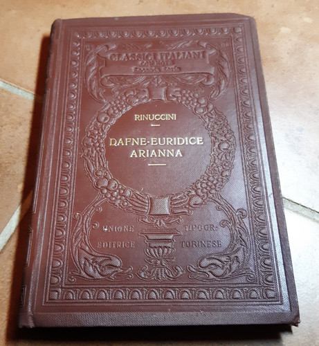 Rinuccini dafne euridice - rinuccini,