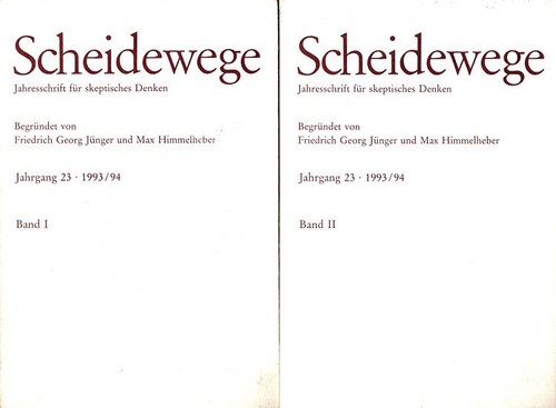 Scheidewege jahrgang - scheidewege,