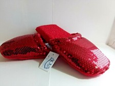 CIABATTA IN SPUGNA DONNA CON PAILLETTES COLORE ROSSO O NERO