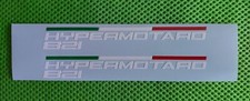 ADESIVO ADESIVI DUCATI HYPERMOTARD 821 - COPPIA CM.13 PRESPAZIATI  - BIANCO 