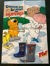 poster scarpe Sneakers ISIDORO X SUPERGA VINTAGE epoca Kids Made in Italy 80s