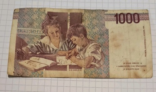 Banconota mille 1000 lire - banconota,