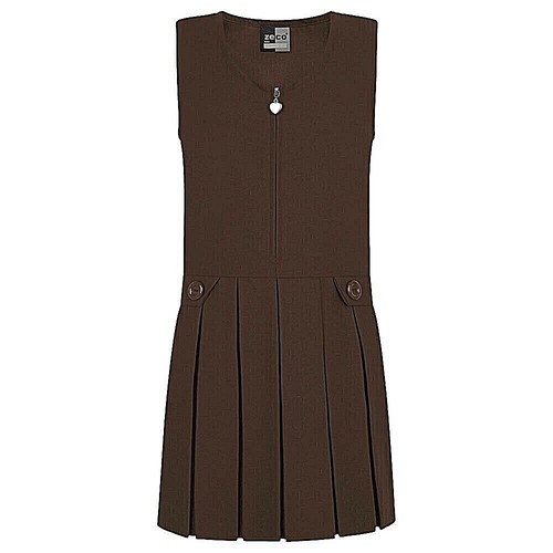 Pinafore scuola marrone
