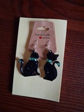 Orecchini Gatti Neri,in