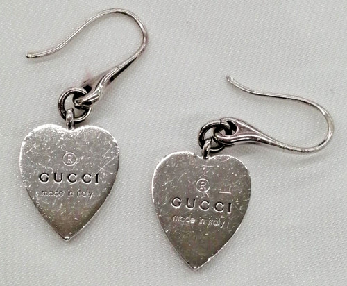 Orecchini gucci cuore argento - orecchini,