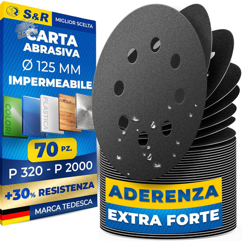 Dischi carta abrasivi 125mm - 70,