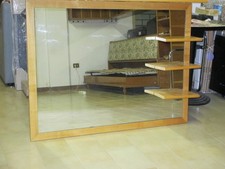 SPECCHIERA BAGNO VINTAGE 120 X 90 (cornice frassino- 3 men. + 4 faretti)-URDE