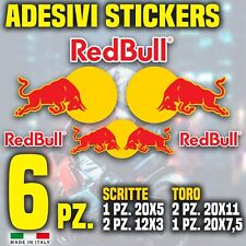 Adesivo Stickers Red bull Ktm carena moto casco pvc redbull kit 6 pz