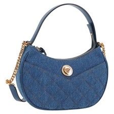 VERSACE Hand Bag Denim 2way