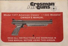 Crosman Air Pistol Owner’s
