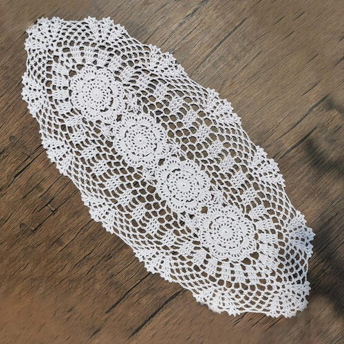 Sciarpa comò ovale - , 12"x28"