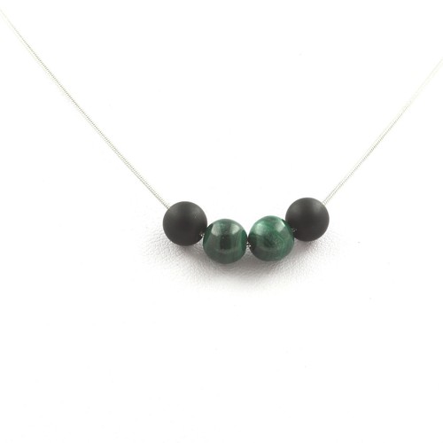Collana perle onice nero - perle,