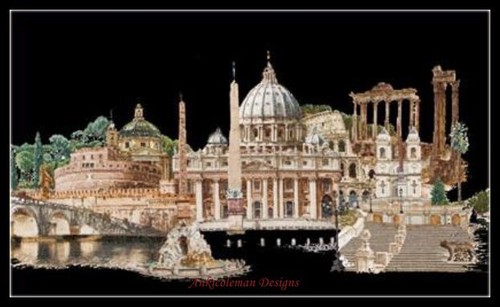 Roma modelli punto croce - punto,