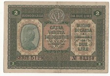 2  LIRE BUONO DI CASSA VENETA