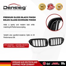 Griglia radiatore doppio ponte Densieg per BMW Serie 5 G30 G31 NERO LUCIDO 2017-2021