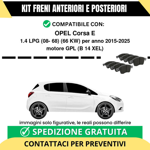 Pastiglie freno ant post - pastiglie,