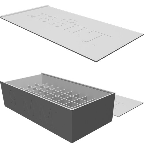 Contenitore munizioni 9mm - contenitore,