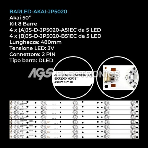 Kit barre strip led - strip, akai