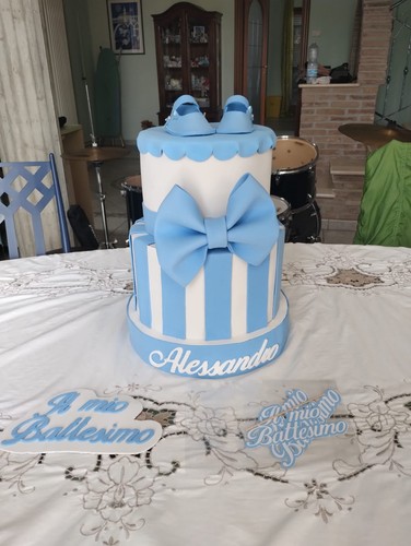 Torta finta battesimo/1°