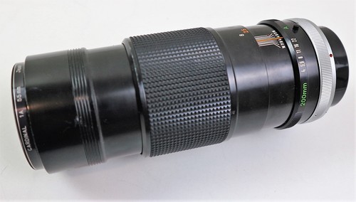 Obiettivo canon 200mm 4 - fd, 1:4