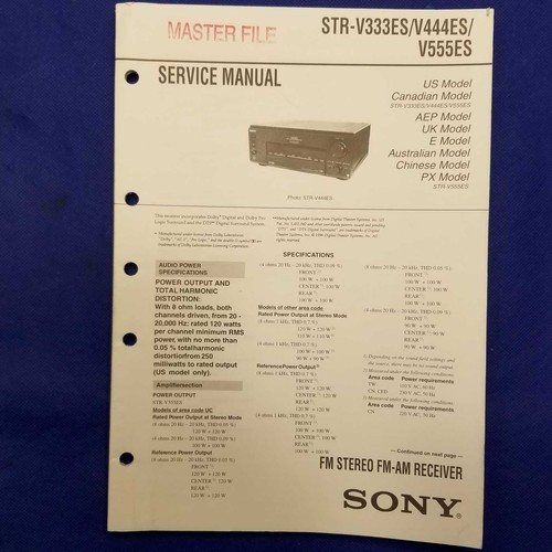 Sony str v333es - sony, str-v444es