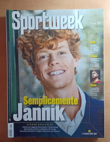 2024 sportweek jannik - 20/04/2024,