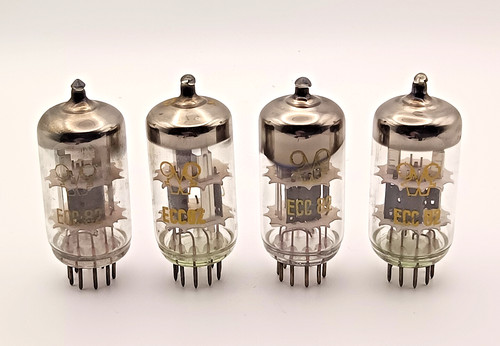 Quartetto valvole ecc82 - valvole,