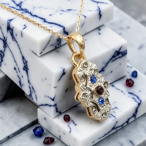 Collana vittoriano argento - argento, 925