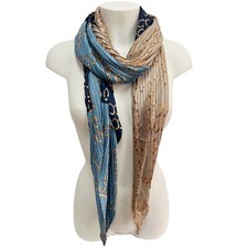 Foulard sciarpa plissettata - foulard,