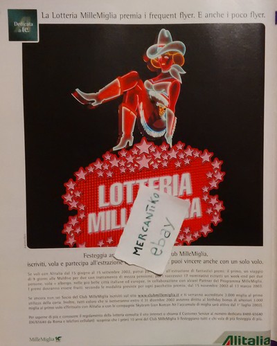 Alitalia lotteria millemiglia - alitalia,