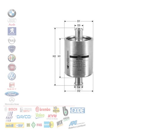 Filtro gpl carburante impianto - carburante,
